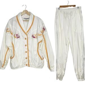 NWT Vintage 90's Nike Supreme Court Track Suit White L